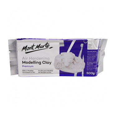 Mont Marte Premium Air Hardening Modelling Clay - White 500 gms The Stationers